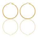 Orecchini Oro Giallo Oro 18 carati Cerchio  Solo Oro Spessore mm. 2 diametro interno cm.4