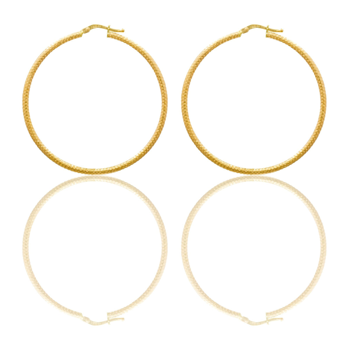 Orecchini Oro Giallo Oro 18 carati Cerchio  Solo Oro Spessore mm. 2 diametro interno cm.4