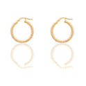 Orecchini Oro Giallo Oro 18 carati Cerchio  Solo Oro Spessore mm. 3 diametro interno cm.1,5