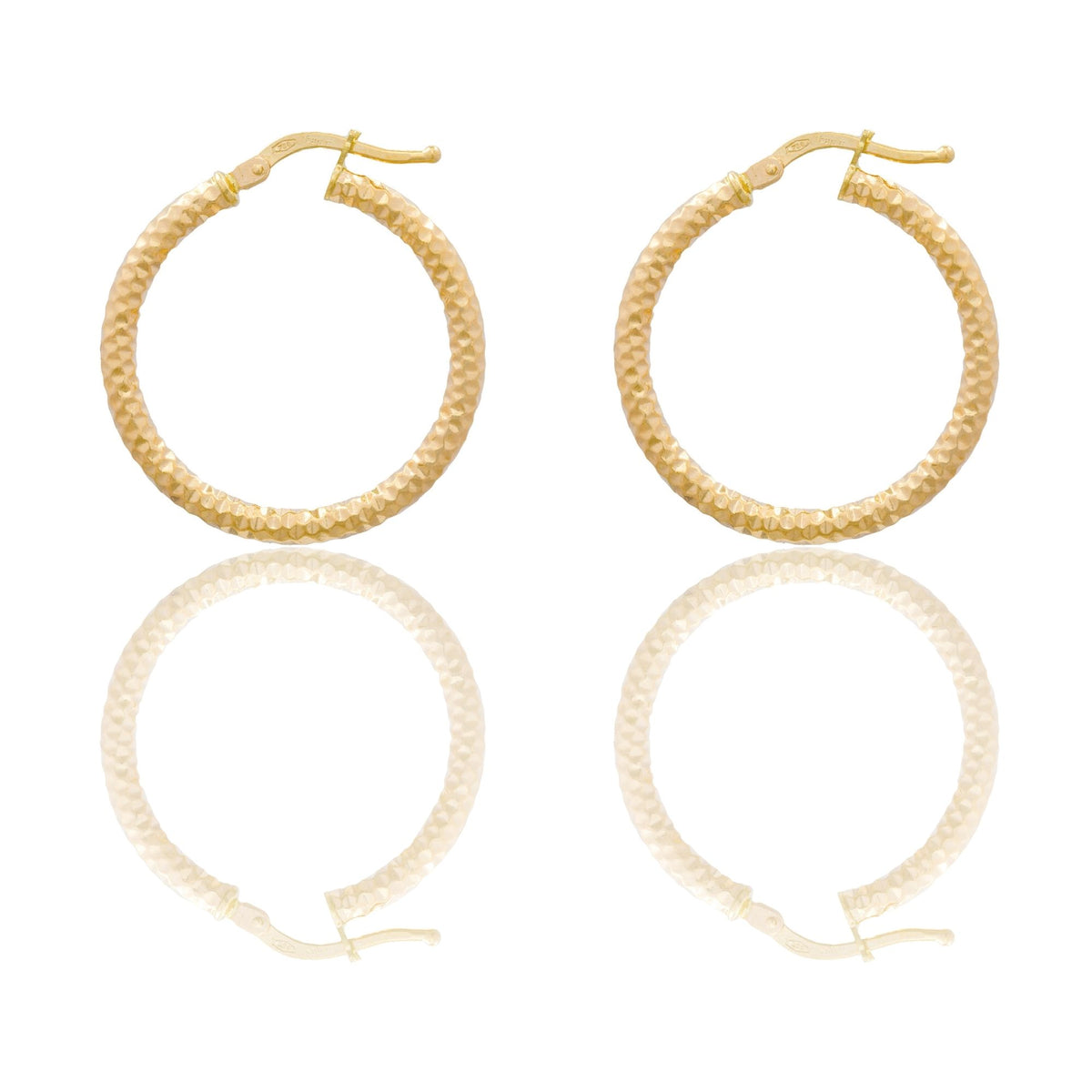 Orecchini Oro Giallo Oro 18 carati Cerchio  Solo Oro Spessore mm. 3 diametro interno cm.2