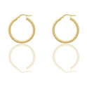 Orecchini Oro Giallo Oro 18 carati Cerchio  Solo Oro Spessore mm. 3 diametro interno cm.2,5