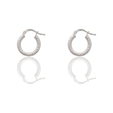 Orecchini Oro Bianco Oro 18 carati Cerchio  Solo Oro Spessore mm. 3 diametro interno cm.1