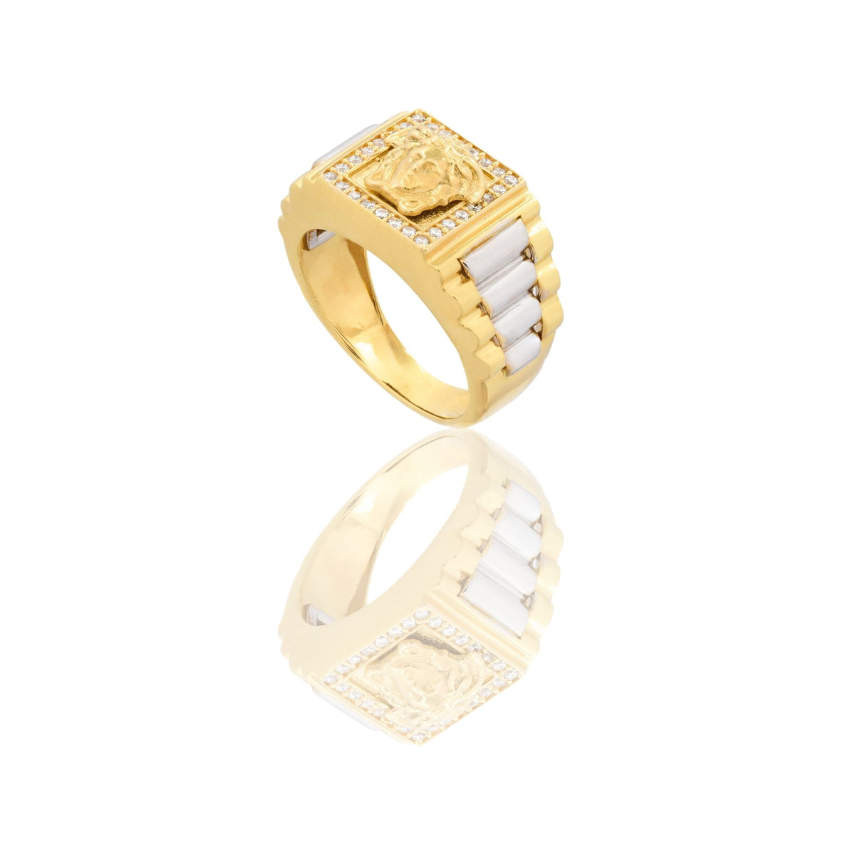 ANELLO UOMO  QUADRATO CENTRO MEDUSA