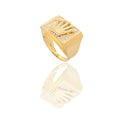 ANELLO UOMO RETTANGOLARE CENTRO CORONA