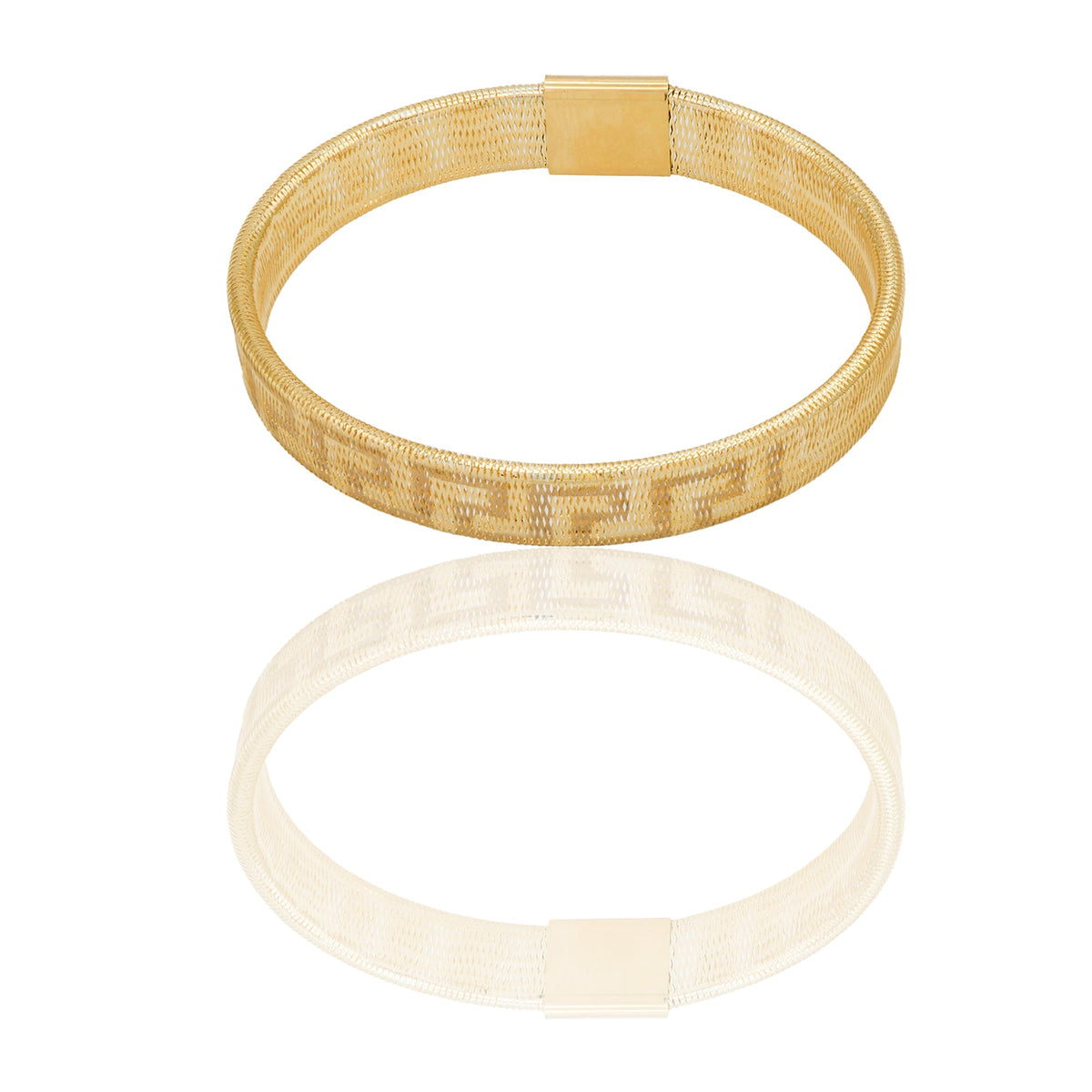 Bracciali Oro Giallo canna flex  Solo Oro Spessore mm.10