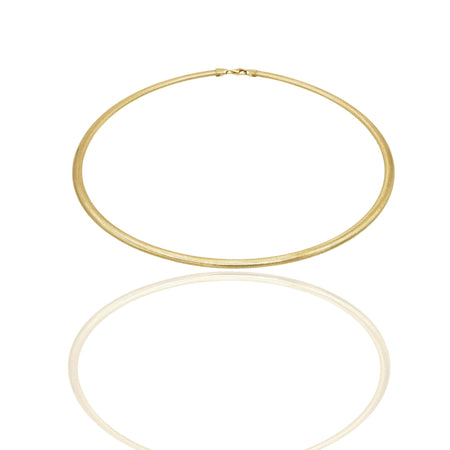 Collana Oro Giallo Oro 18 carati Elastica Rettangolare Solo Oro
