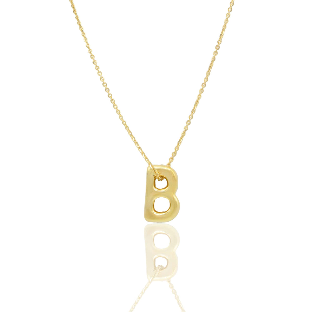 Collana Oro Giallo Oro 18 carati LETTERA B Solo Oro