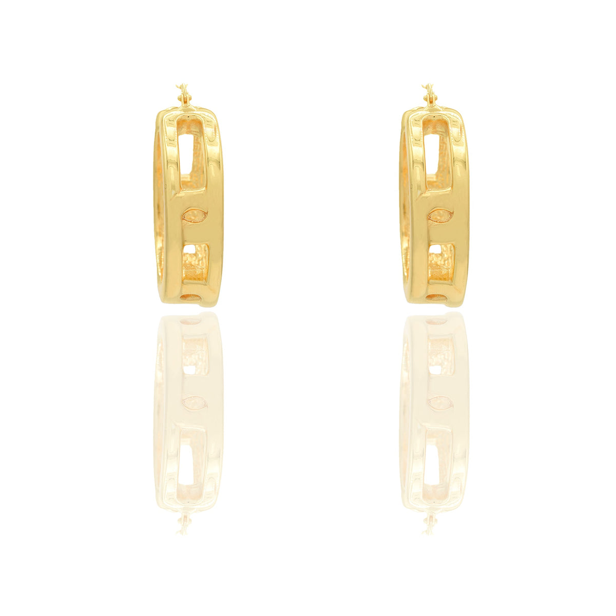 Orecchini Oro Giallo Elettroformato  Solo Oro spessore mm. 3\4 diametro cm. 2 