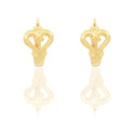 Orecchini Oro Giallo Elettroformato  Solo Oro spessore mm. 3 diametro cm. 1,5