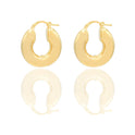Orecchini Oro Giallo Elettroformato  Solo Oro spessore mm. 6 diametro cm. 0,8 