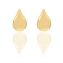 Orecchini Oro Giallo Elettroformato  Solo Oro Lunghezza cm 3 larghezza cm. 1,9