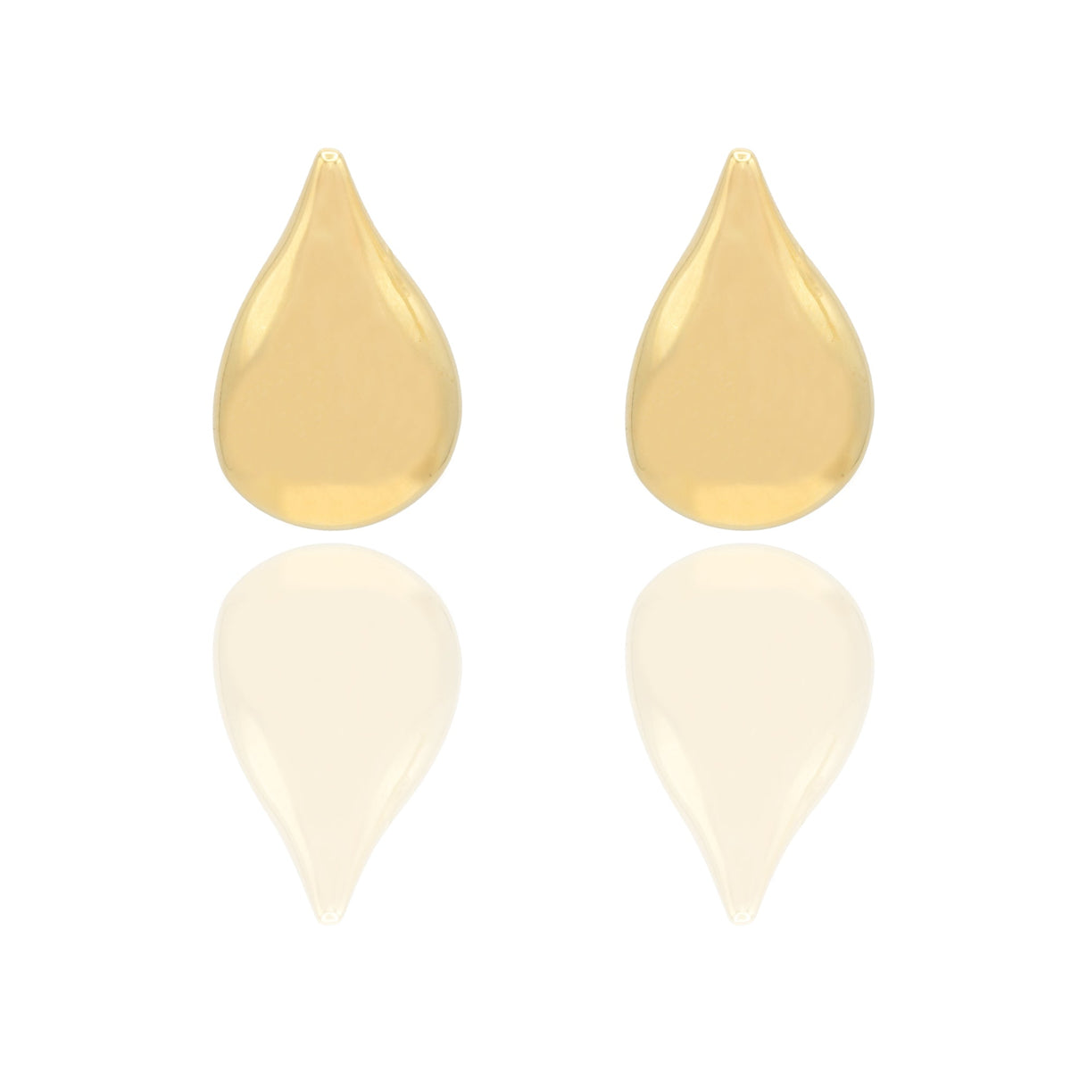 Orecchini Oro Giallo Elettroformato  Solo Oro Lunghezza cm 3 larghezza cm. 1,9