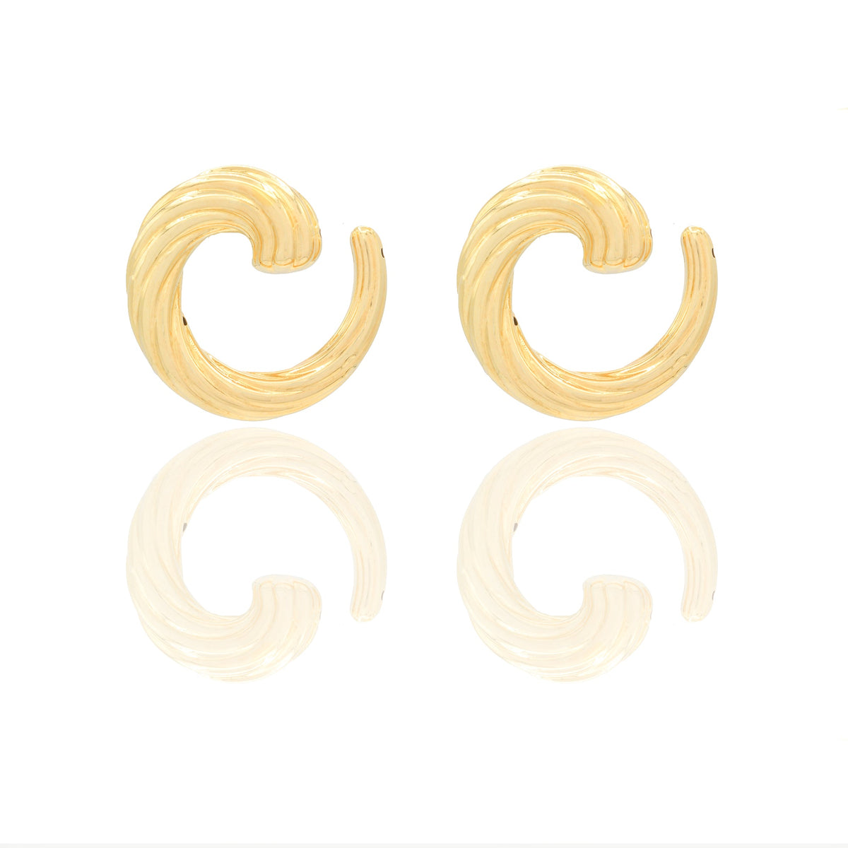 Orecchini Oro Giallo Elettroformato  Solo Oro  Lunghezza cm. 2