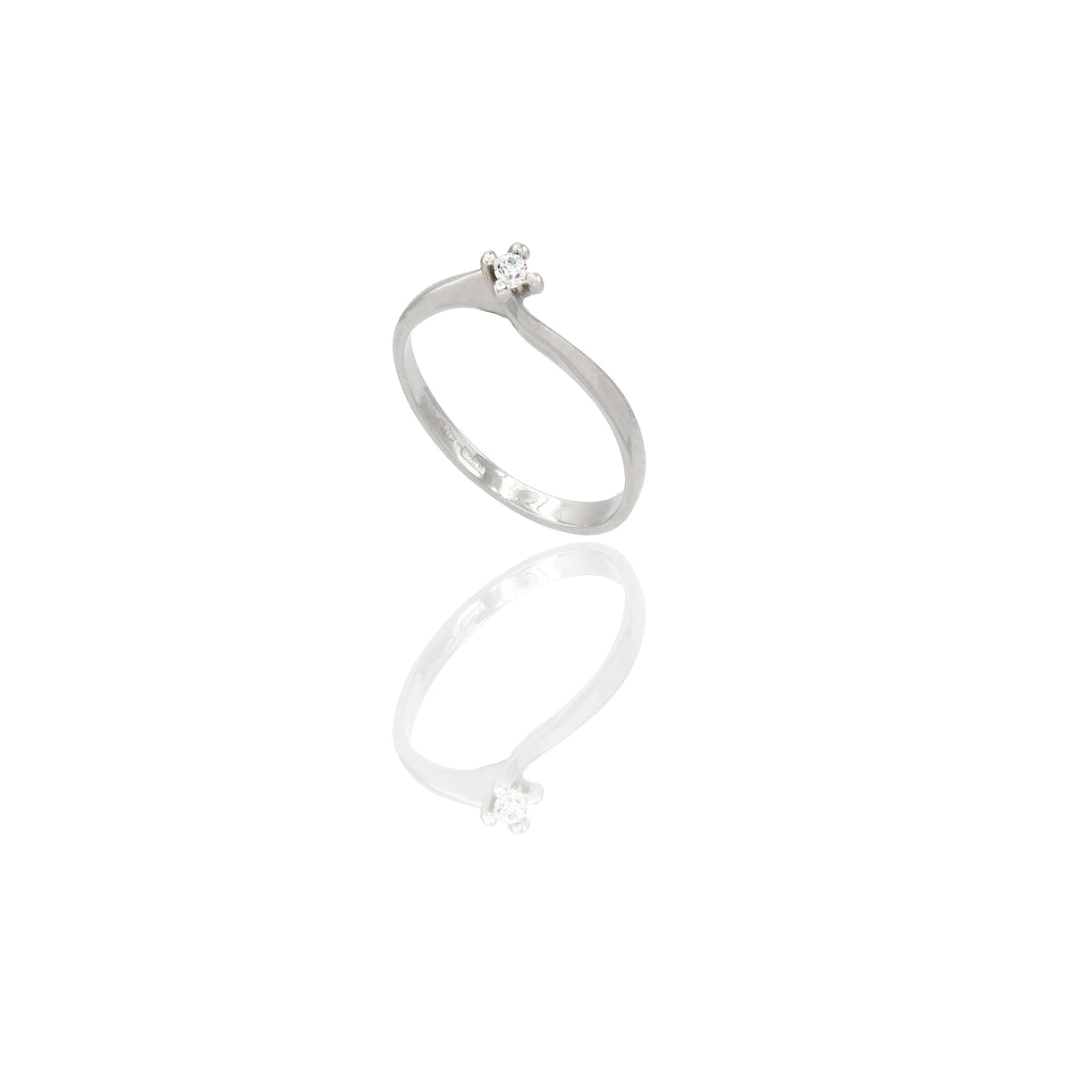 ANELLO DONNA SOLITARIO VALENTINO 4 GRIFFE