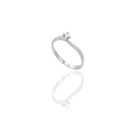 ANELLO DONNA SOLITARIO VALENTINO 4 GRIFFE