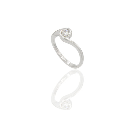 ANELLO DONNA SOLITARIO TORNITO