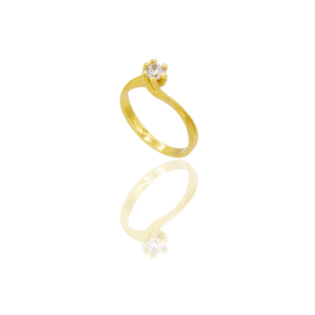 ANELLO DONNA SOLITARIO 6 GRIFFE