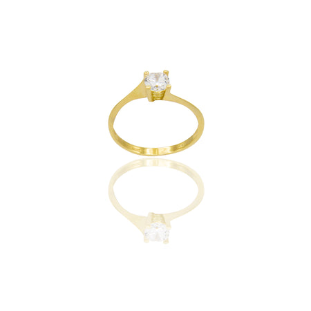 ANELLO DONNA SOLITARIO 4 GRIFFE