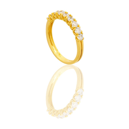 ANELLO DONNA VERETTA A GRIFFE 9 PIETRE