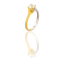 ANELLO DONNA SOLITARIO 4 GRIFFE MODELLO VALENTINO