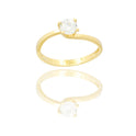 ANELLO DONNA SOLITARIO 4 GRIFFE MODELLO VALENTINO