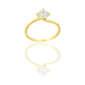 ANELLO DONNA SOLITARIO 4 GRIFFE MODELLO VALENTINO