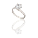 ANELLO DONNA SOLITARIO 6 GRIFFE