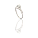ANELLO DONNA SOLITARIO CONTORNO CUORE