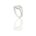 ANELLO DONNA SOLITARIO DOPPIO GAMBO