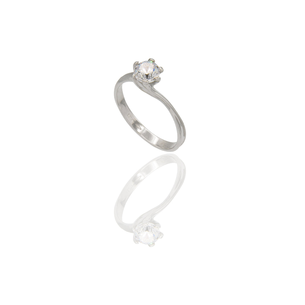 ANELLO DONNA SOLITARIO 6 GRIFFE