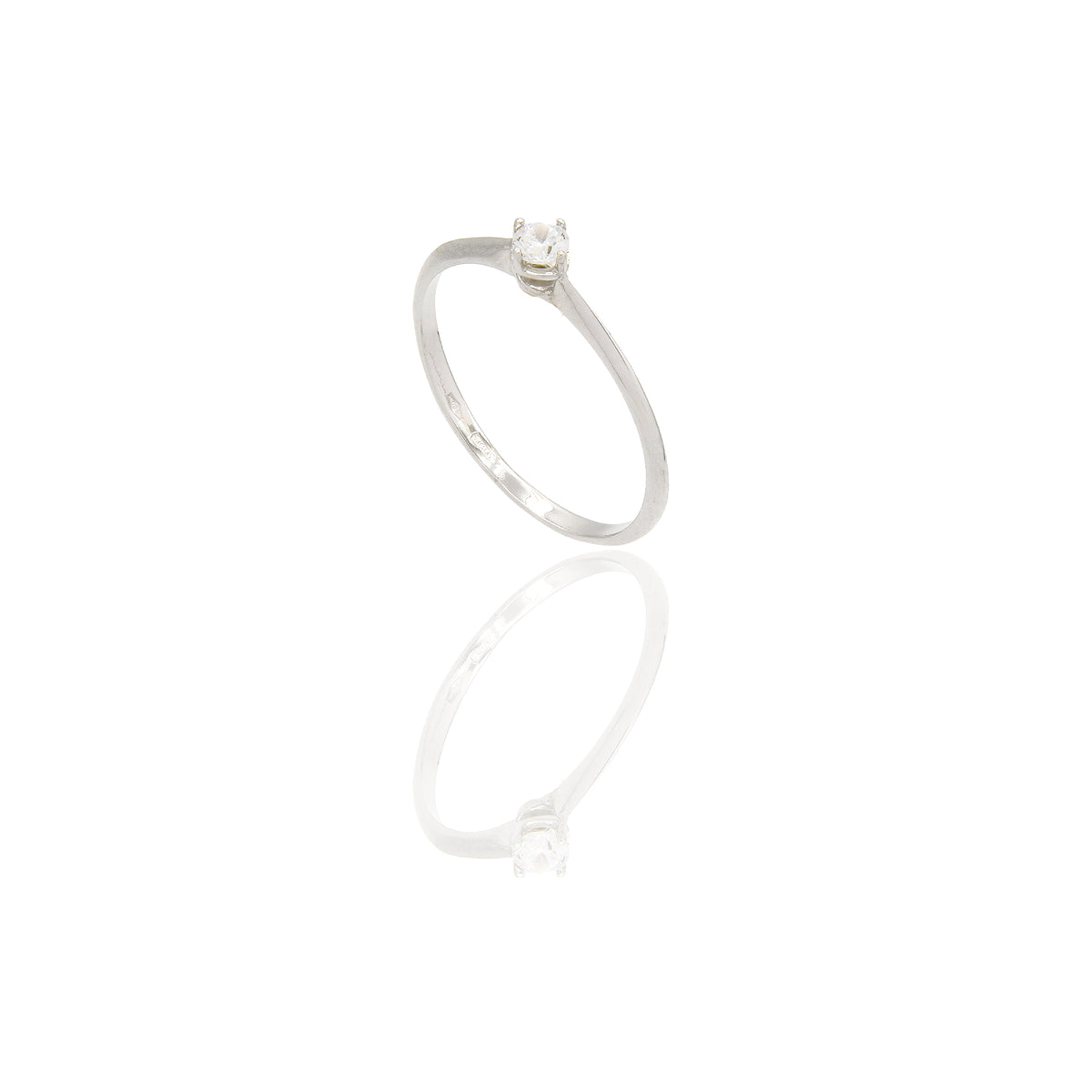 ANELLO DONNA SOLITARIO 4 GRIFFE