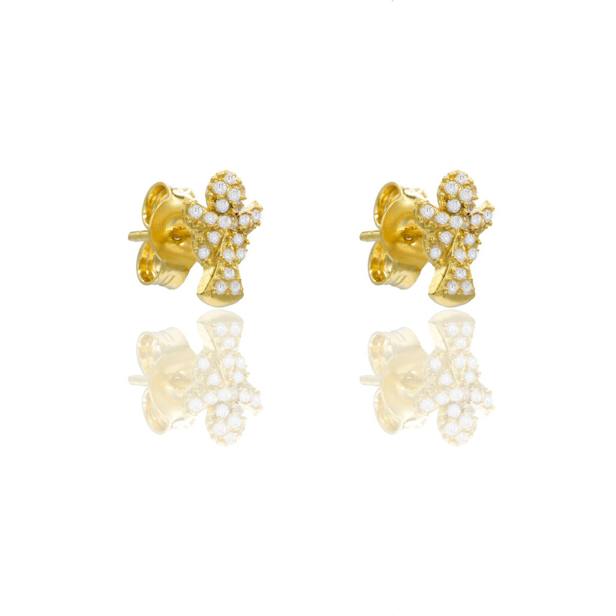 ORECCHINI  LOBO ANGIOLETTO PAVE'
