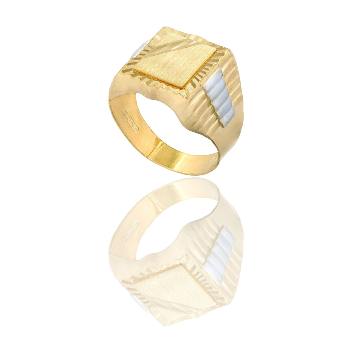 ANELLO UOMO SCUDO QUADRATO