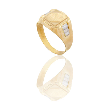 ANELLO UOMO SCUDO QUADRATO