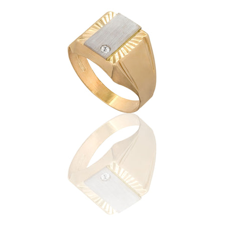 ANELLO UOMO SCUDO QUADRATO