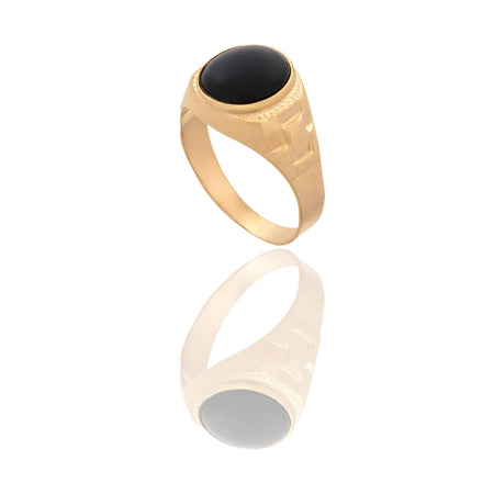 ANELLO UOMO SCUDO TONDO