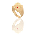 ANELLO UOMO SCUDO QUADRATO