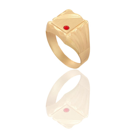ANELLO UOMO SCUDO QUADRATO