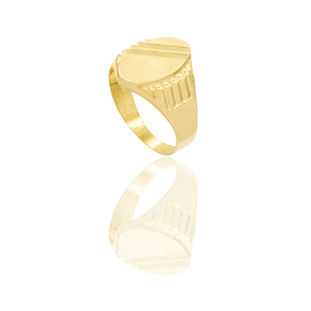 ANELLO UOMO SCUDO OVALE
