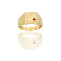 ANELLO UOMO SCUDO QUADRATO