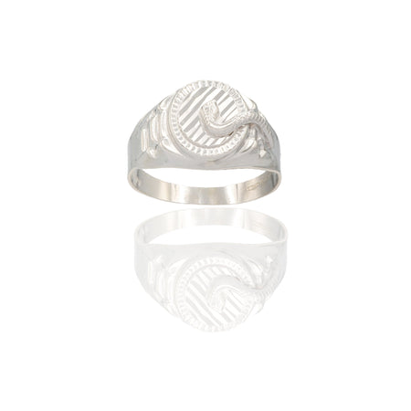Anelli Oro bianco Microfusione  Solo oro Spessore Gambo 3 mm.