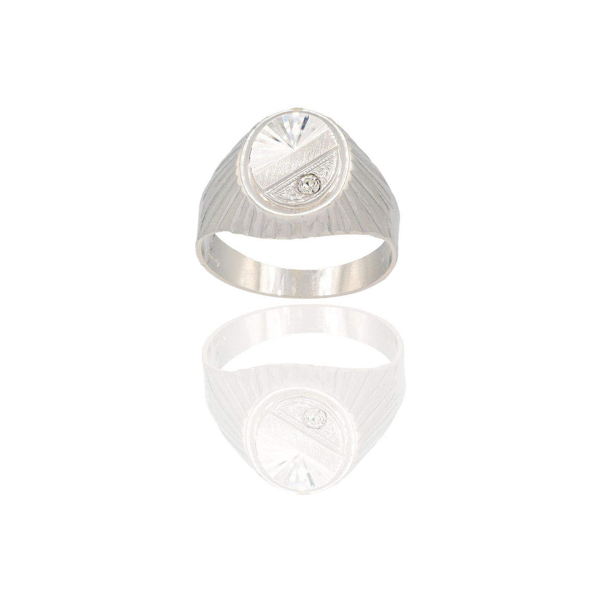 ANELLO UOMO SCUDO OVALE