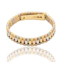 Bracciale Oro Giallo, Oro Bianco, Oro Rosa Oro 18 carati Maglia President Solo Oro spess. mm 12