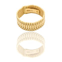 Bracciali Oro Giallo Oro 18 carati Maglia president Solo Oro spessore 28mm
