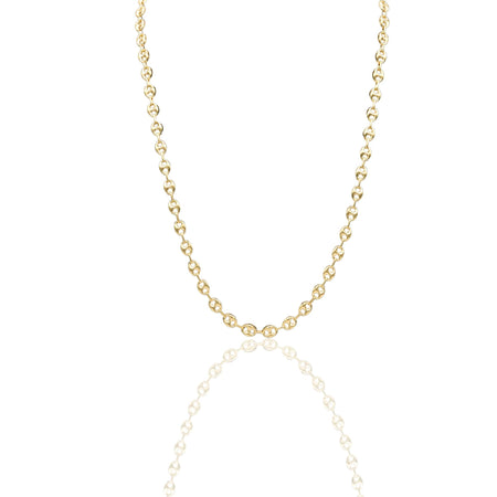 Collana Oro Giallo Oro 18 carati Maglia Marinara Solo Oro mis.1 cm.60