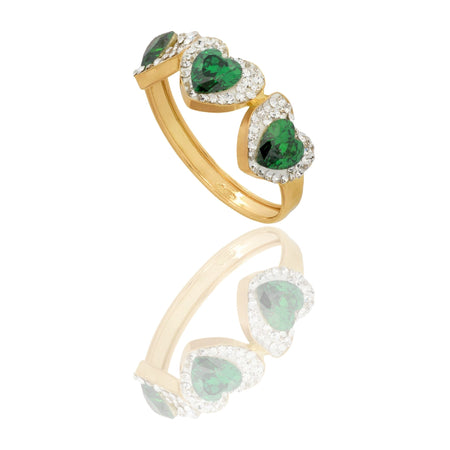 ANELLO DONNA TRILOGY CUORE CENTRO E CONTORNO