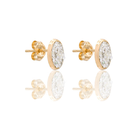ORECCHINI DONNA OVALE ZIRCONATO