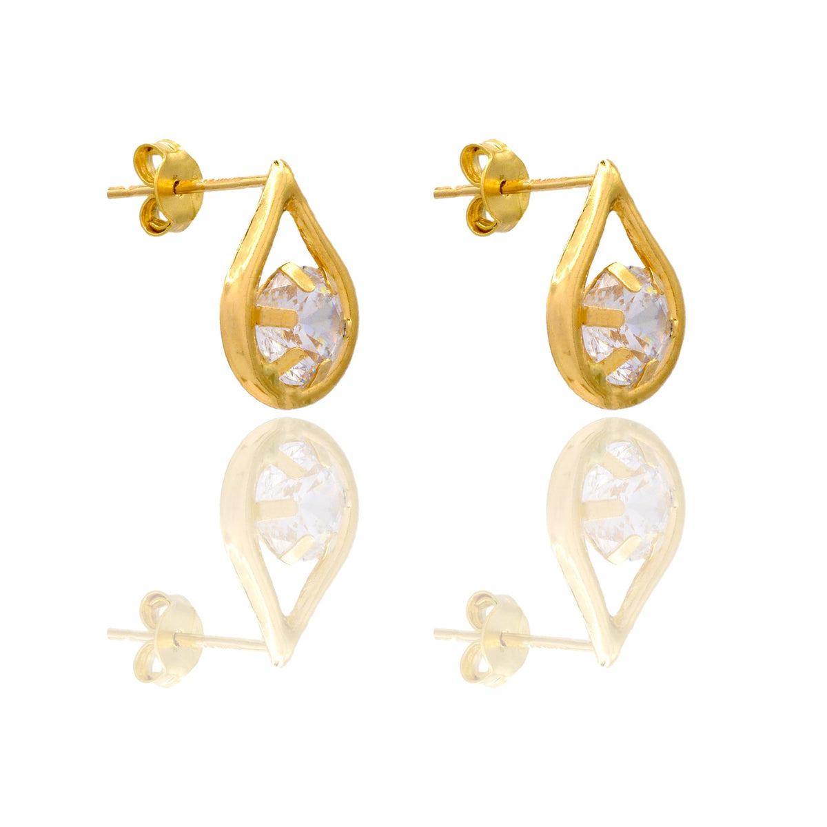 ORECCHINI DONNA PUNTO LUCE CONTORNO GOCCIA