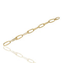 Bracciale Oro Giallo Oro 18 carati Catena Ovali Irregolari Da Cm.2 Lucidi Solo Oro mis.1