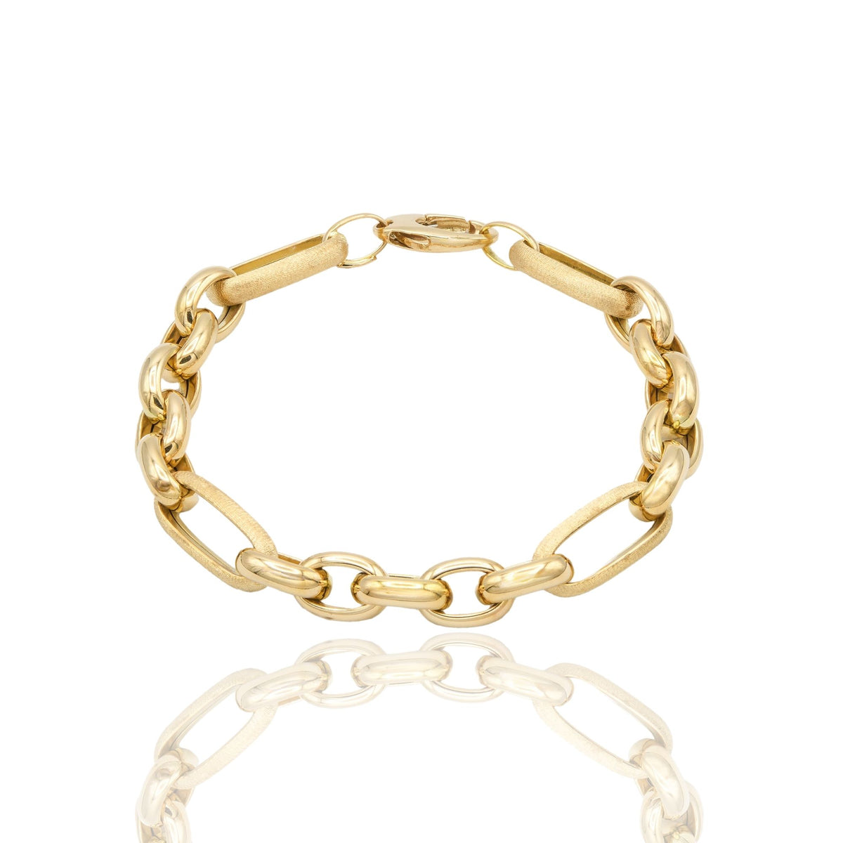 BRACCIALE ROLO' MAGLIE ALTERNATE TONDE E ALLUNGATE